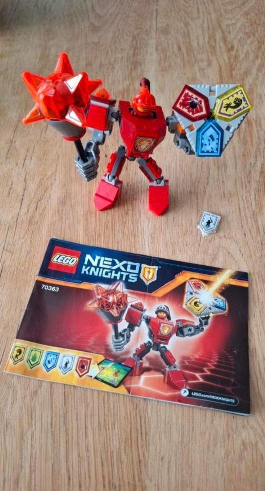 Lego Nexo Knights 70363 strijdharnas Macy, Ophalen of Verzenden, Zo goed als nieuw