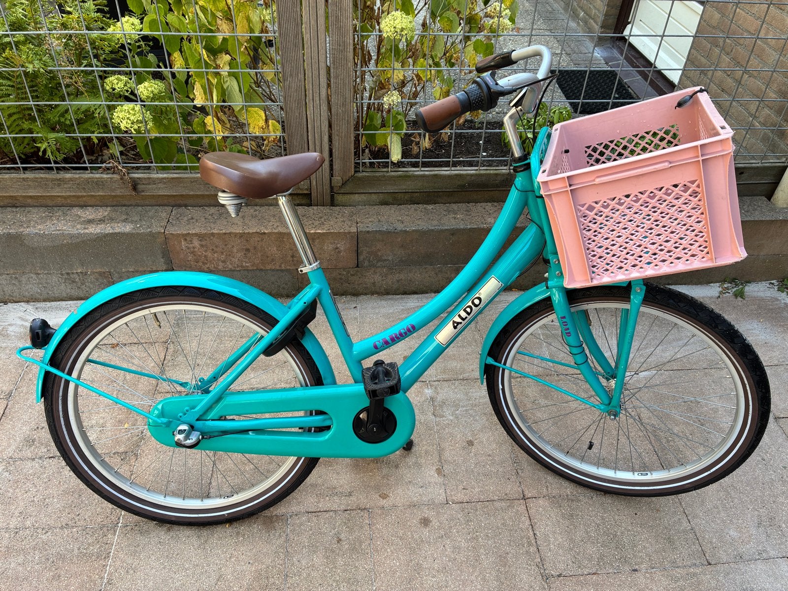 Aldo Cargo Meisjesfiets 24 inch met versnellingen, Ophalen, Velgrem, Versnellingen, Gebruikt