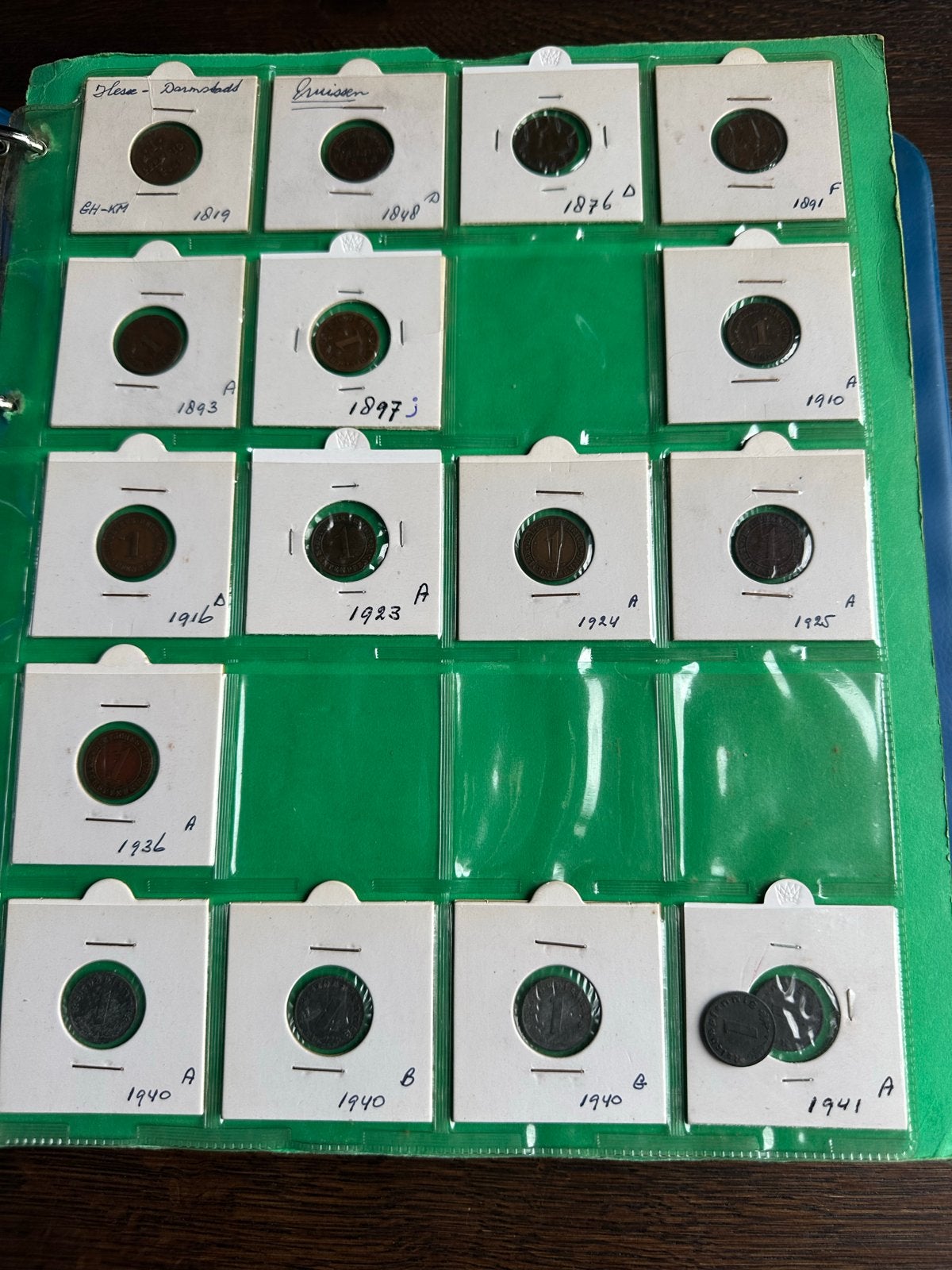 Grote verzameling Duitse 1 en 2 Pfennig munten, Postzegels en Munten, Ophalen, Setje