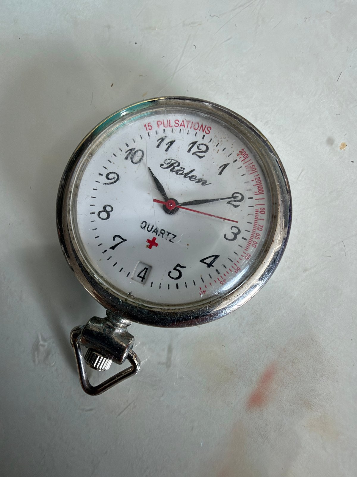 Swiss Quartz Zakhorloge - RVS, Overige merken, Zakhorloge, Gebruikt, Staal