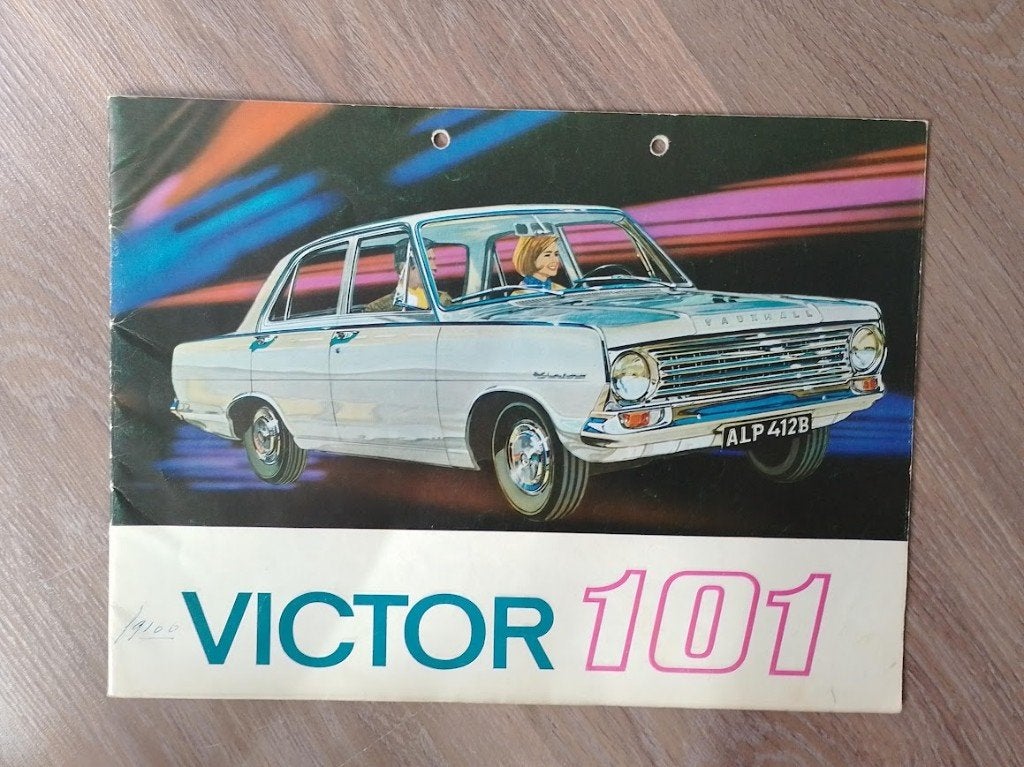 Vauxhall Victor 101 autofolder ca 1960, Boeken, Auto's | Folders en Tijdschriften, Ophalen of Verzenden, Gelezen, Overige merken