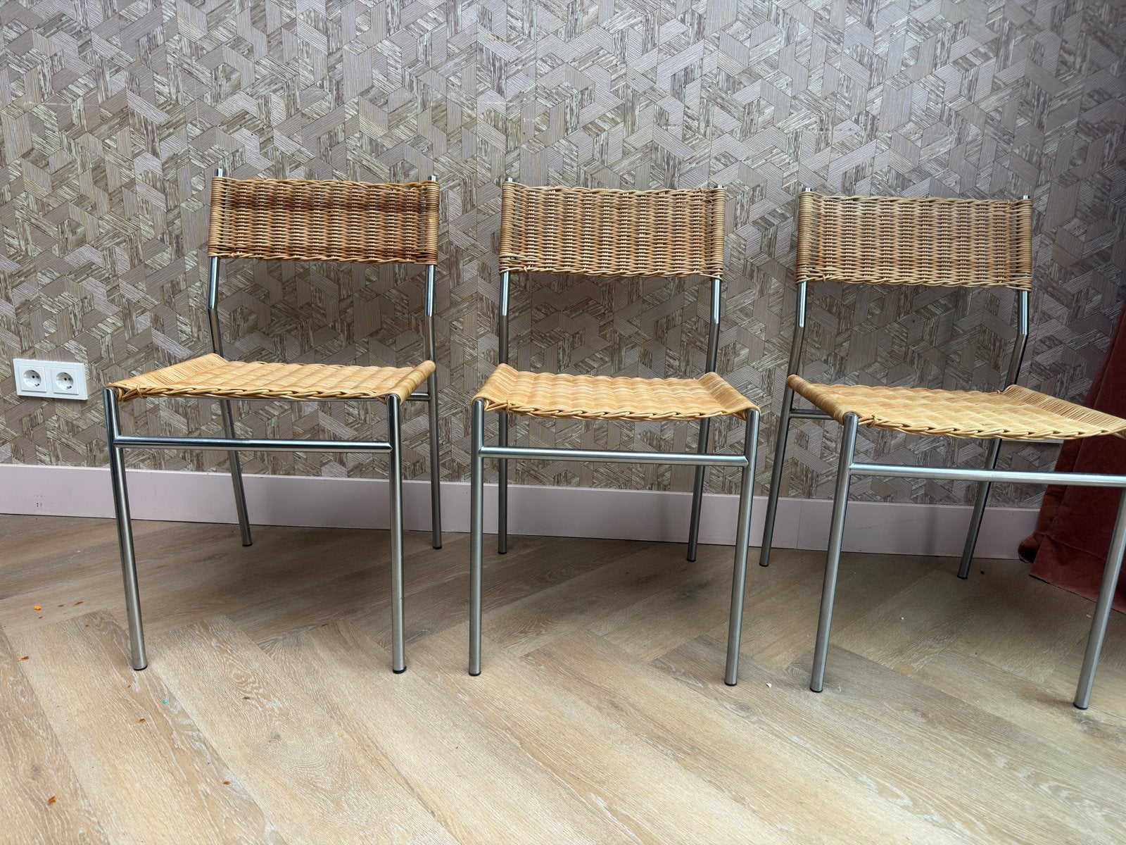 Set van 3 Martin Visser SE05 stoelen voor 't Spectrum, Ophalen