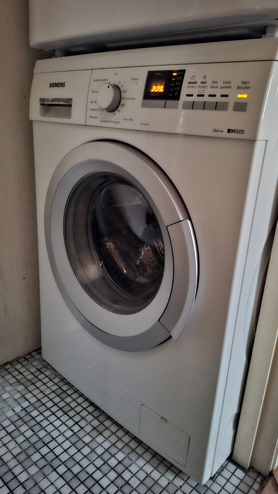 Siemens IQ 500 Wasmachine - zeer goede staat, Witgoed en Apparatuur, Wasmachines, Ophalen, Wolwasprogramma, Zo goed als nieuw