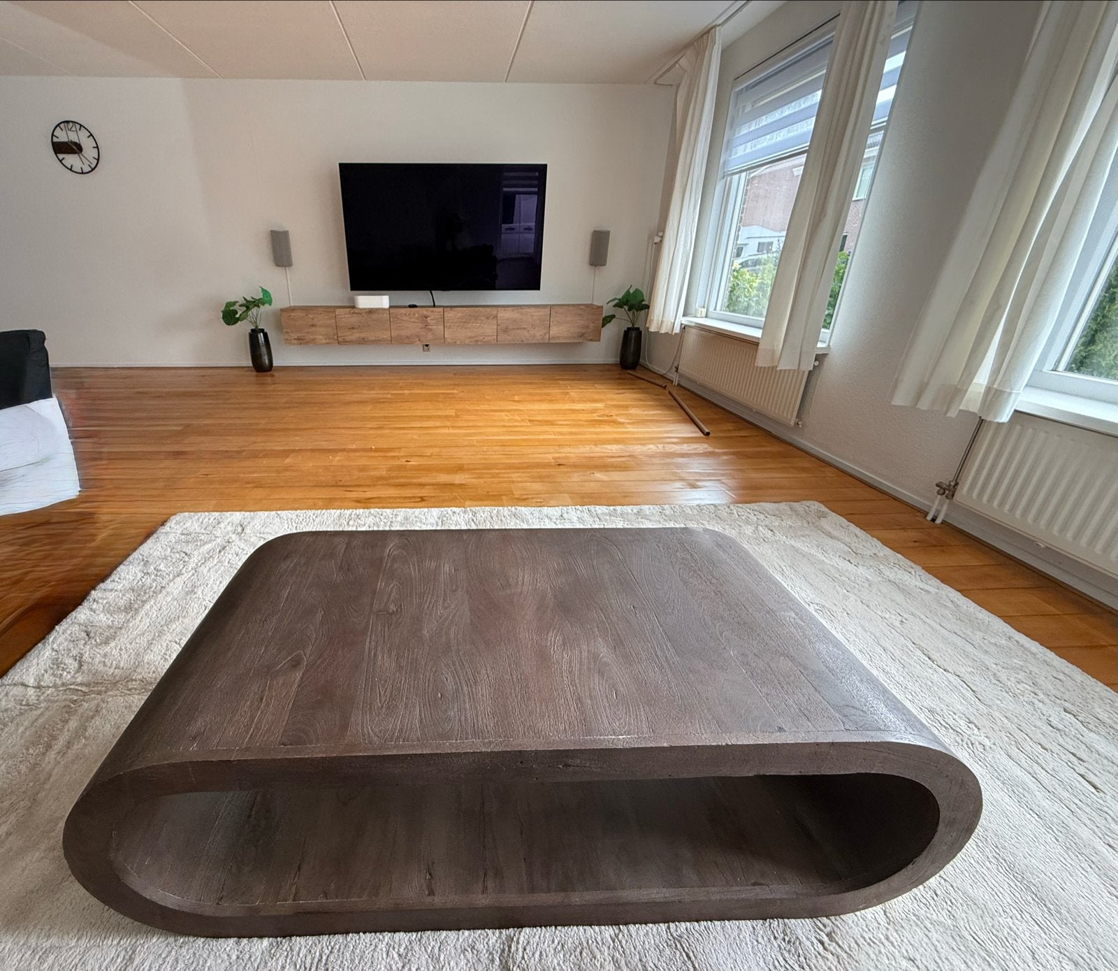 Salontafel by-boo Elora Mangohout – Bruin, Huis en Inrichting, Tafels | Salontafels, Verzenden, Rechthoekig, 100 tot 150 cm, 50 tot 100 cm