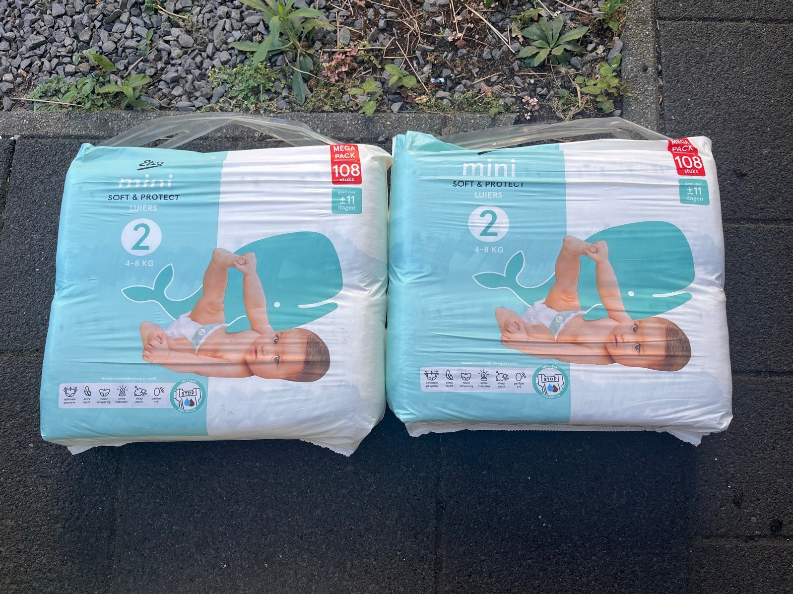 2 pakken Etos luiers maat 2 (4-8 kg) - Ongeopend, Ophalen of Verzenden, Nieuw