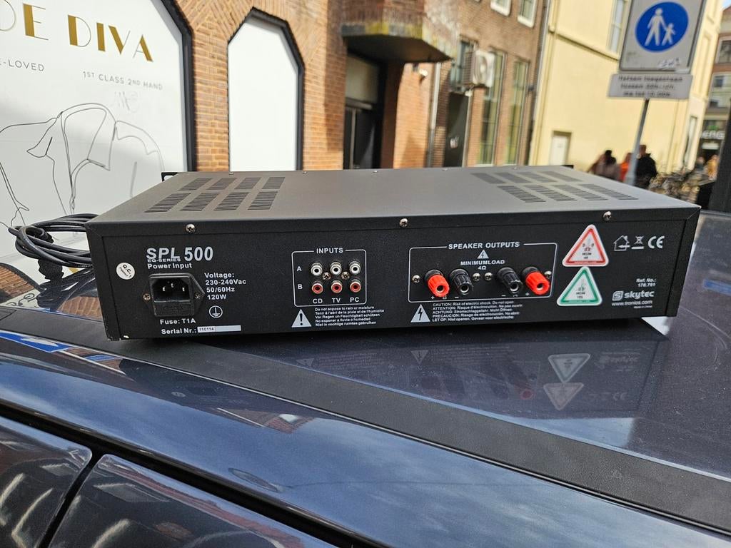 Skytec SPL 500 PA-versterker - Krachtige Audio, Overige merken, Gebruikt, Ophalen of Verzenden, Minder dan 60 watt