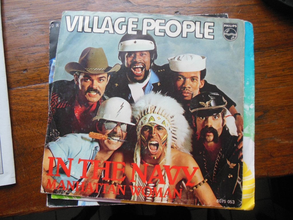 single village people in the navy 45rpm jukebox vinyl record, Gebruikt, 7 inch, Ophalen of Verzenden, Pop
