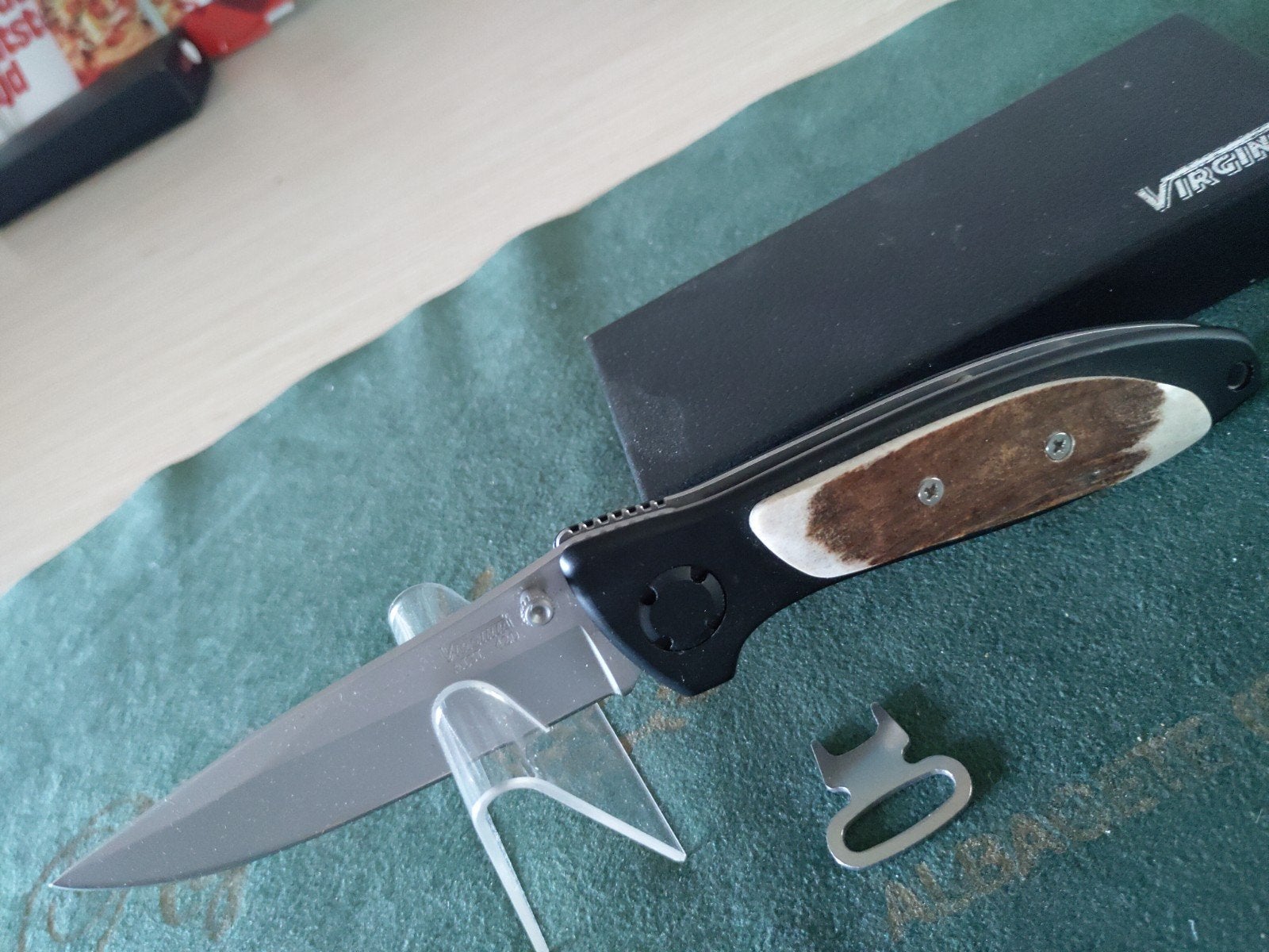 Zakmes Virginia 6365VI met Stag, Ophalen of Verzenden, Zo goed als nieuw