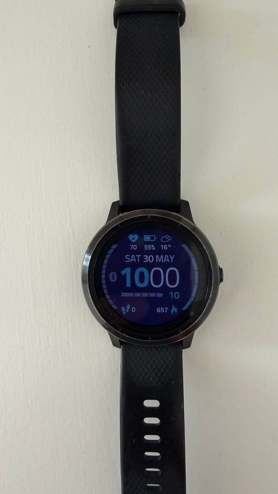 Garmin Vivoactive 3 Smartwatch - Zwart, Gebruikt, Zwart, Ophalen of Verzenden, Hoogte