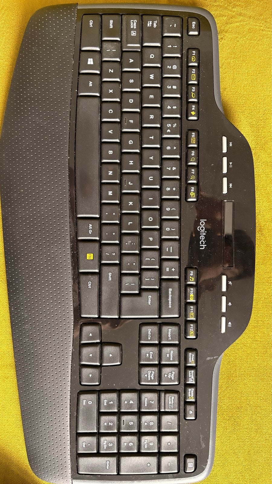 Logitech K710 / MK710 draadloos toetsenbord en muis, Computers en Software, Gebruikt, Draadloze ontvanger, Ophalen of Verzenden