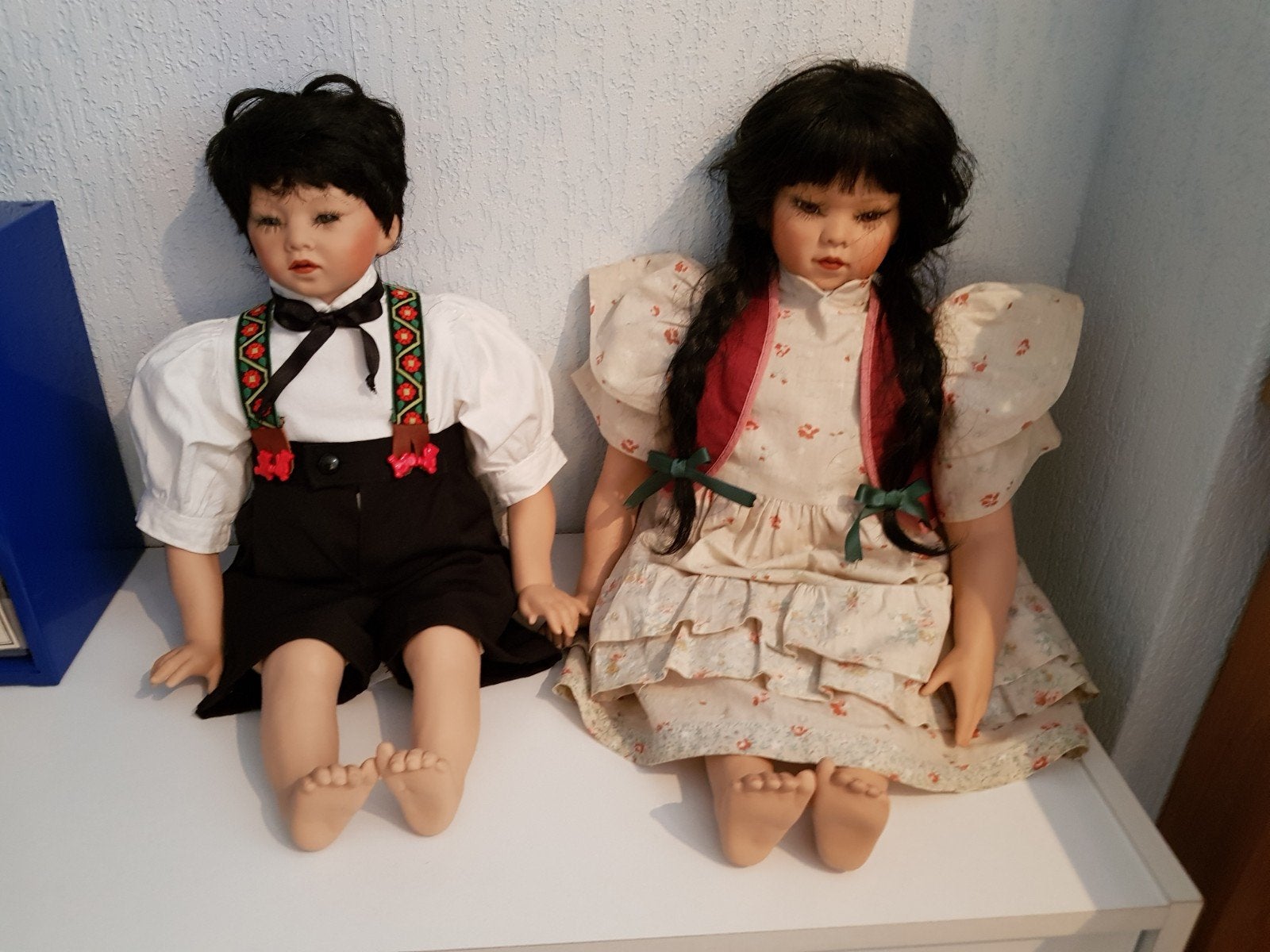 Moderne Pop Porselein, Porseleinen Poppen, Kinderpop, Pop, Ophalen of Verzenden, Zo goed als nieuw, Pop, Levensecht of Reborn