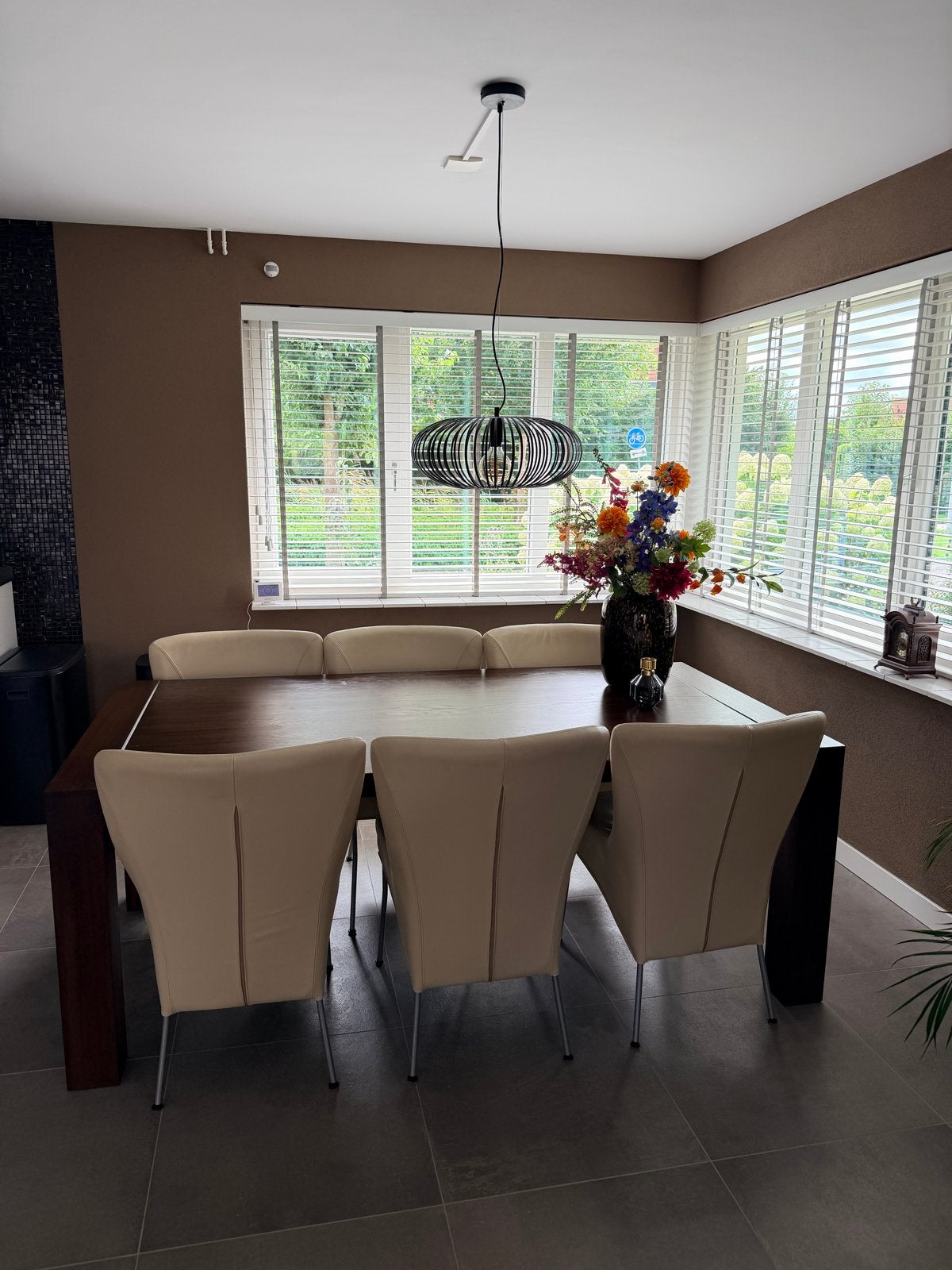 Set van 6 Montis Spica stijl eetkamerstoelen, Ophalen, Overige kleuren, Leer, Zo goed als nieuw
