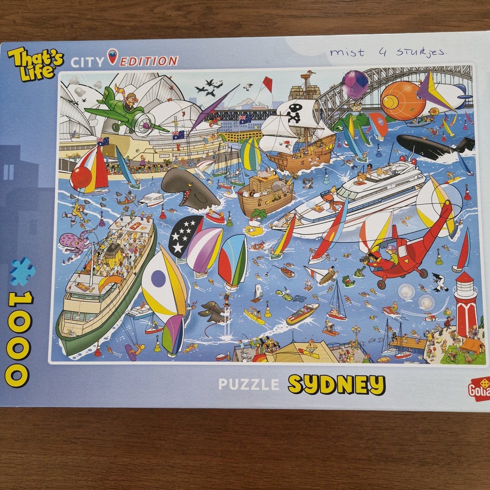 That's Life city Sydney 1000 stukjes, Ophalen of Verzenden, 500 t/m 1500 stukjes, Gebruikt, Legpuzzel