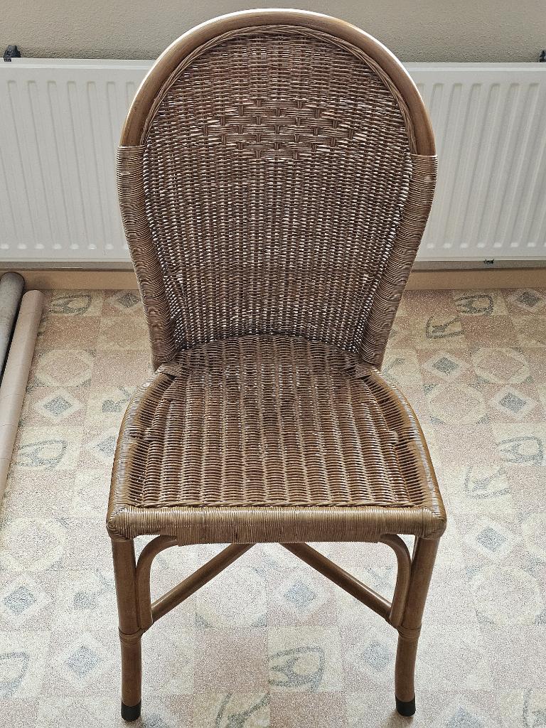 Rotan stoel, Ophalen, Bruin, Riet of Rotan, Zo goed als nieuw