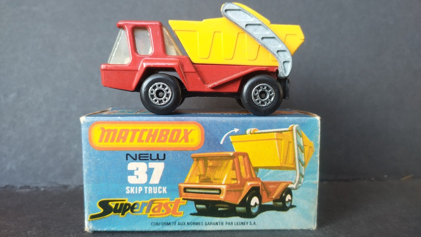 Matchbox Superfast Skip Truck 3inch Pol, Auto, Verzenden, ., Zo goed als nieuw