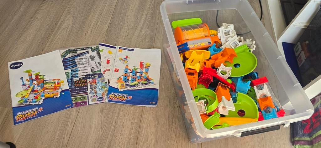 VTech Marble Rush Knikkerbaan - 2 sets, Kinderen en Baby's, Speelgoed | Vtech, Gebruikt, 4 tot 6 jaar, Ophalen of Verzenden