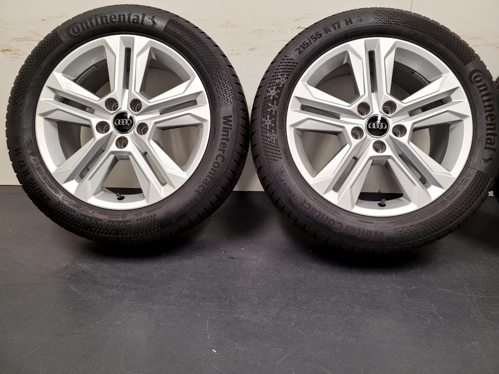 17 inch Audi Q2 velgen 215 55 17 winter 8mm seat skoda vw, Ophalen, Banden en Velgen, 17 inch, Winterbanden