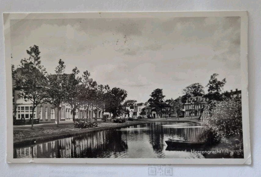 Purmerend, Heerengracht - Oude Ansichtkaart (Kaartnr. 908), Ophalen of Verzenden, 1940 tot 1960, Gelopen, Friesland
