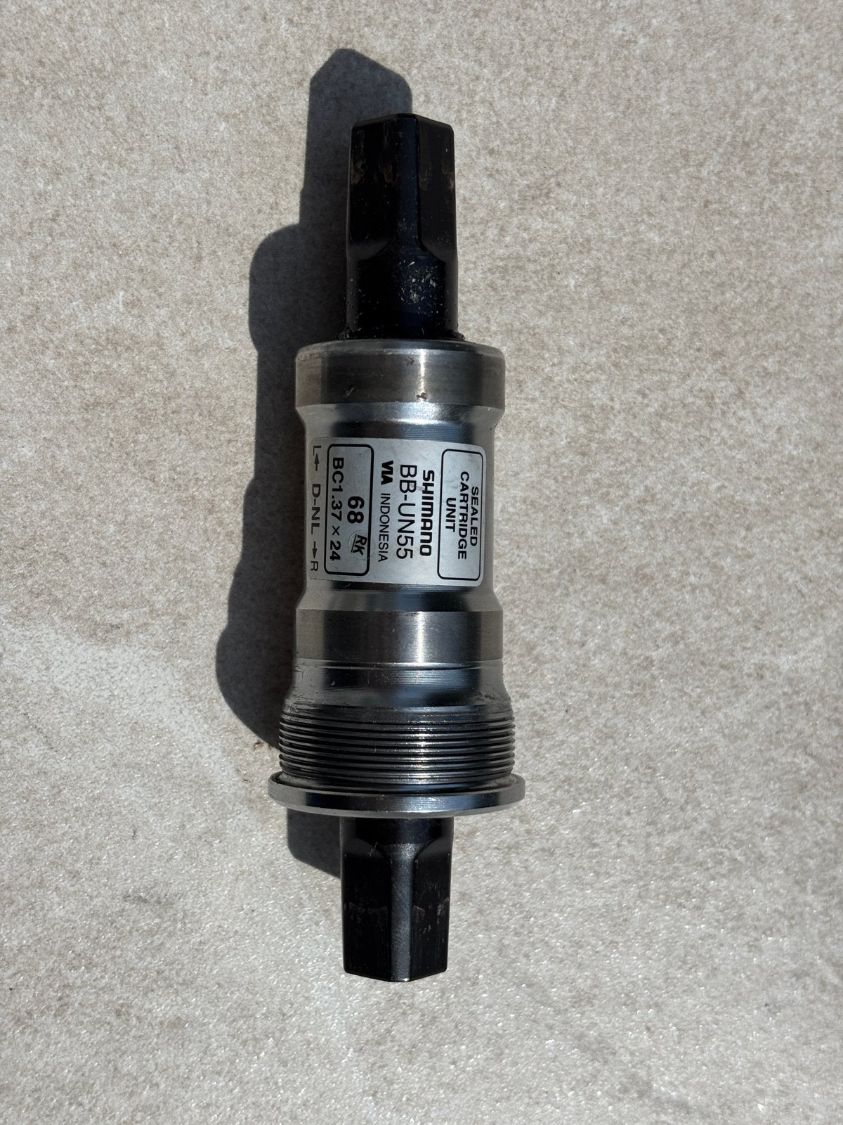Shimano BB-UN55 Trapas - Nieuw, Crankstel of Pedalen, Verzenden, Stadsfiets, Nieuw