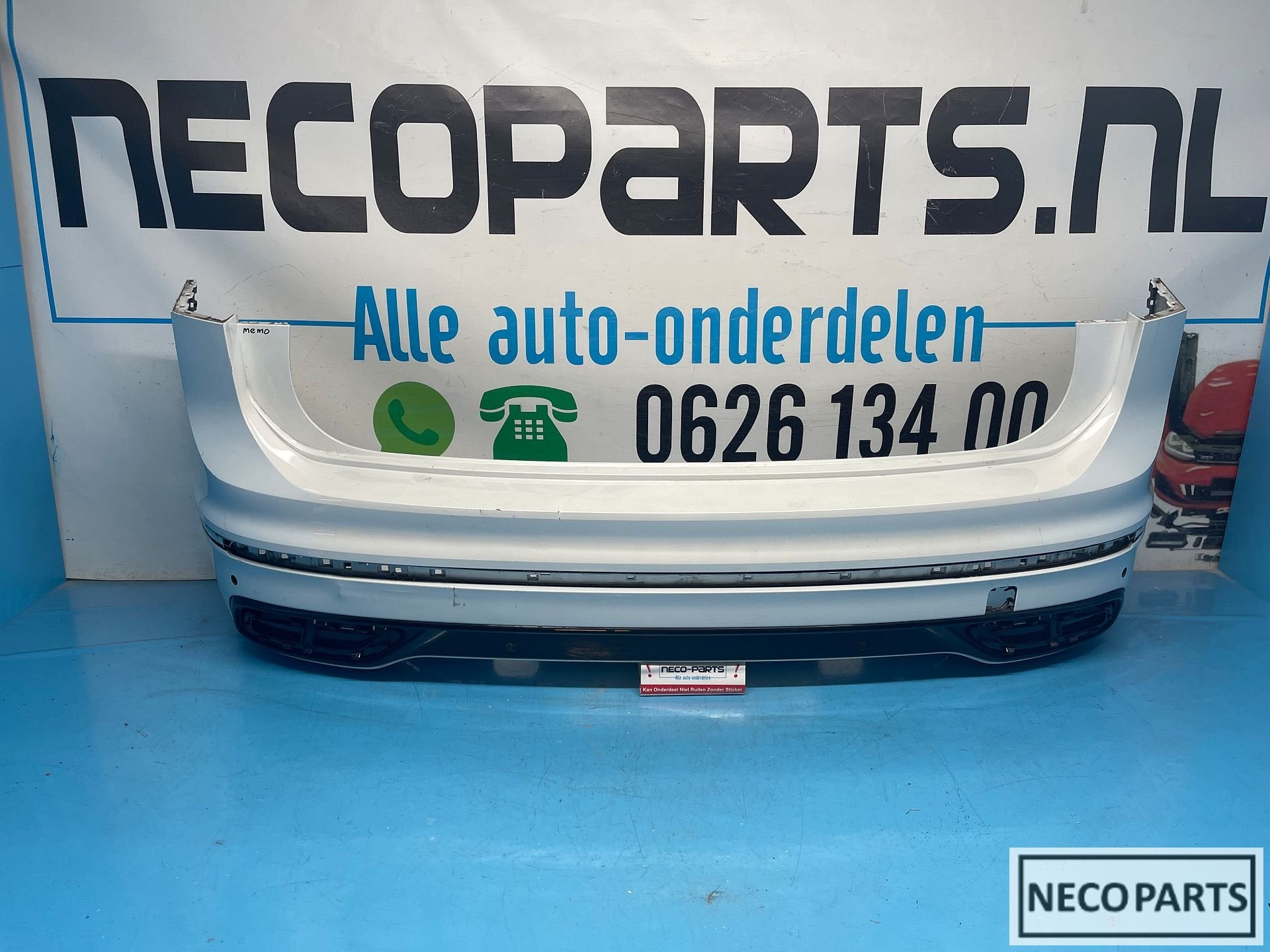 VW TIGUAN R-LINE FACELIFT ACHTERBUMPER 6PDC ORIGINEEL, Gebruikt, Volkswagen, -, Ophalen of Verzenden