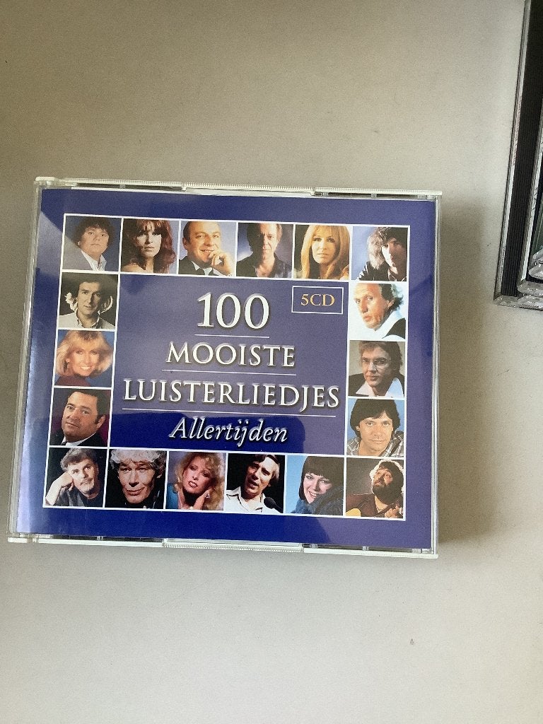 100 mooiste luisterliedjes allertijden (5 cd’s), Cd's en Dvd's, Ophalen of Verzenden, Zo goed als nieuw, Levenslied of Smartlap