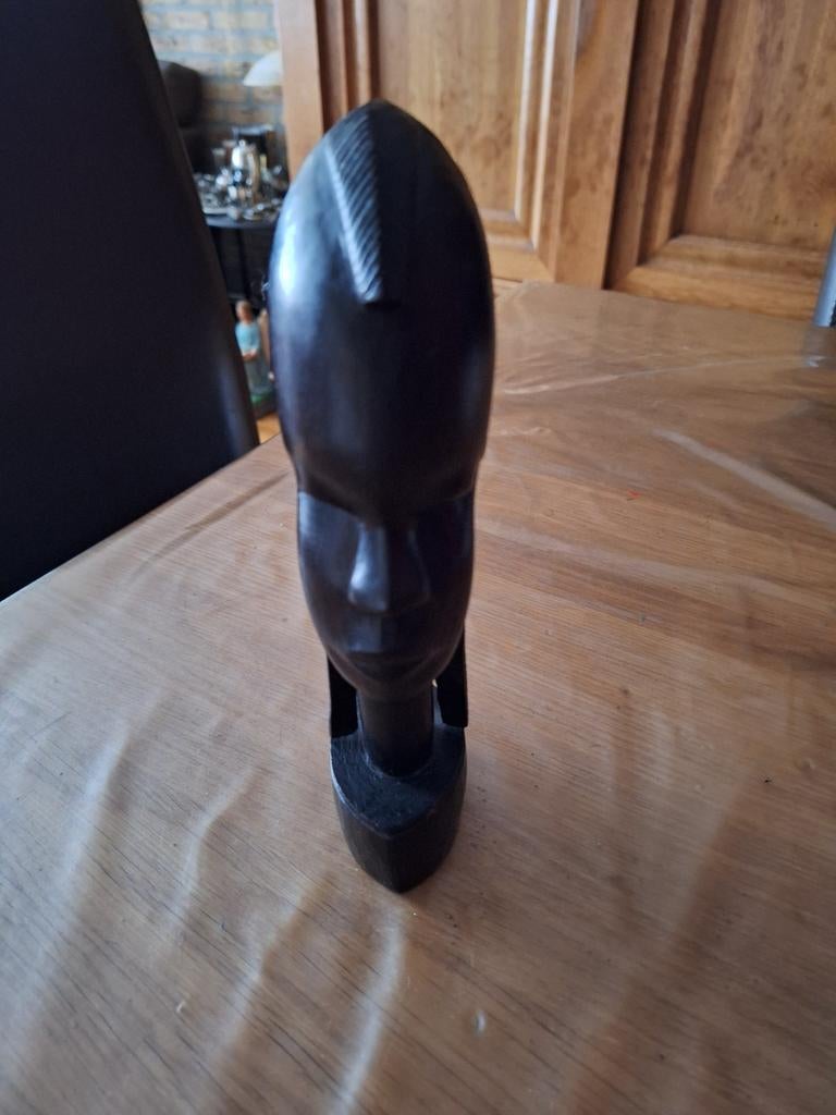 Leuk houten beeldje 23 cm hoog, Ophalen of Verzenden, Zo goed als nieuw, Dier