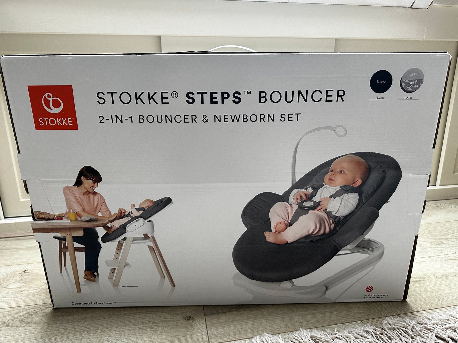 Stokke Steps Bouncer - wipstoel- Zo goed als nieuw, Kinderen en Baby's, Wipstoeltjes, Overige merken, Wipstoel, Ophalen of Verzenden