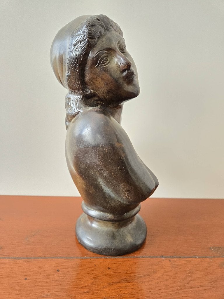 Bronzen buste, Buste, Ophalen of Verzenden, Brons, 20 - 50 cm