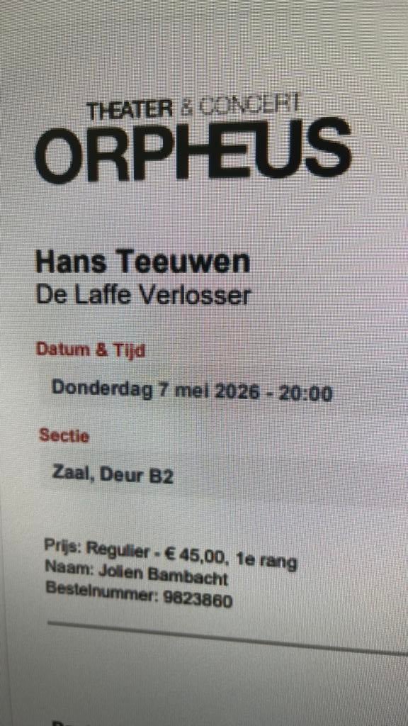 Hans teeuwen Apeldoorn, Twee personen, Mei