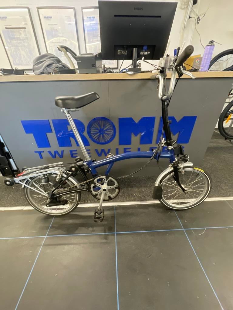 Bromptom vouwfiets, Fietsen en Brommers, Ophalen, Gebruikt, Brompton, 14 tot 16 inch