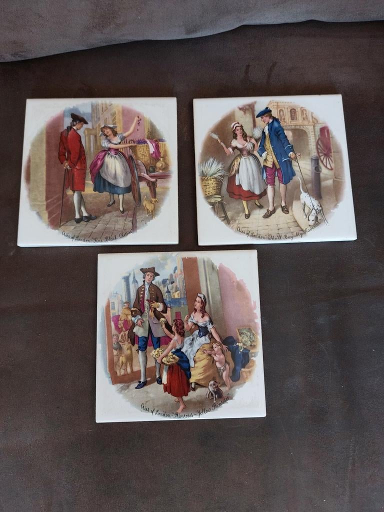 3 tegeltjes mosa, Ophalen of Verzenden