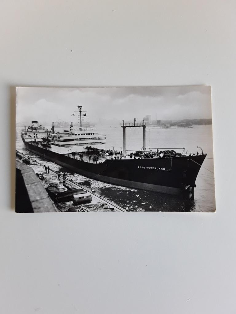 S.s.  Esso Nederland, Ophalen of Verzenden, Gebruikt, Motorboot, Kaart, Foto of Prent