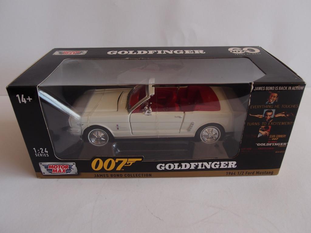 Motormax James Bond 007 1964 Ford Mustang met Doos, 1/24, Ophalen of Verzenden, Zo goed als nieuw