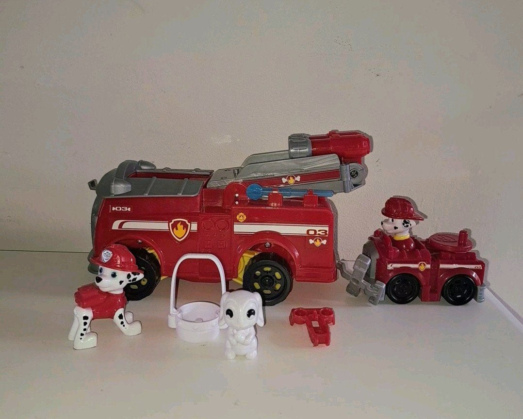 Paw Patrol Marshall Brandweerwagen Speelset, Ophalen of Verzenden, Zo goed als nieuw