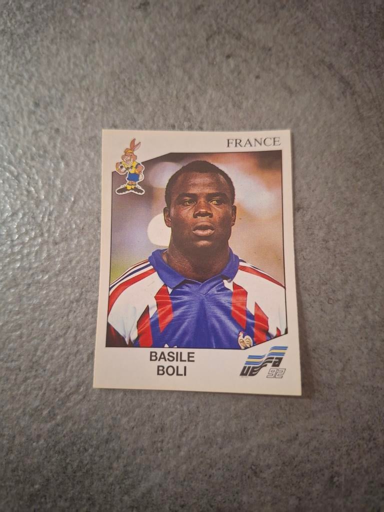 Panini sticker Euro 92 Sweden. Speler Basile Boli Zweden., Verzenden, Zo goed als nieuw, Sticker
