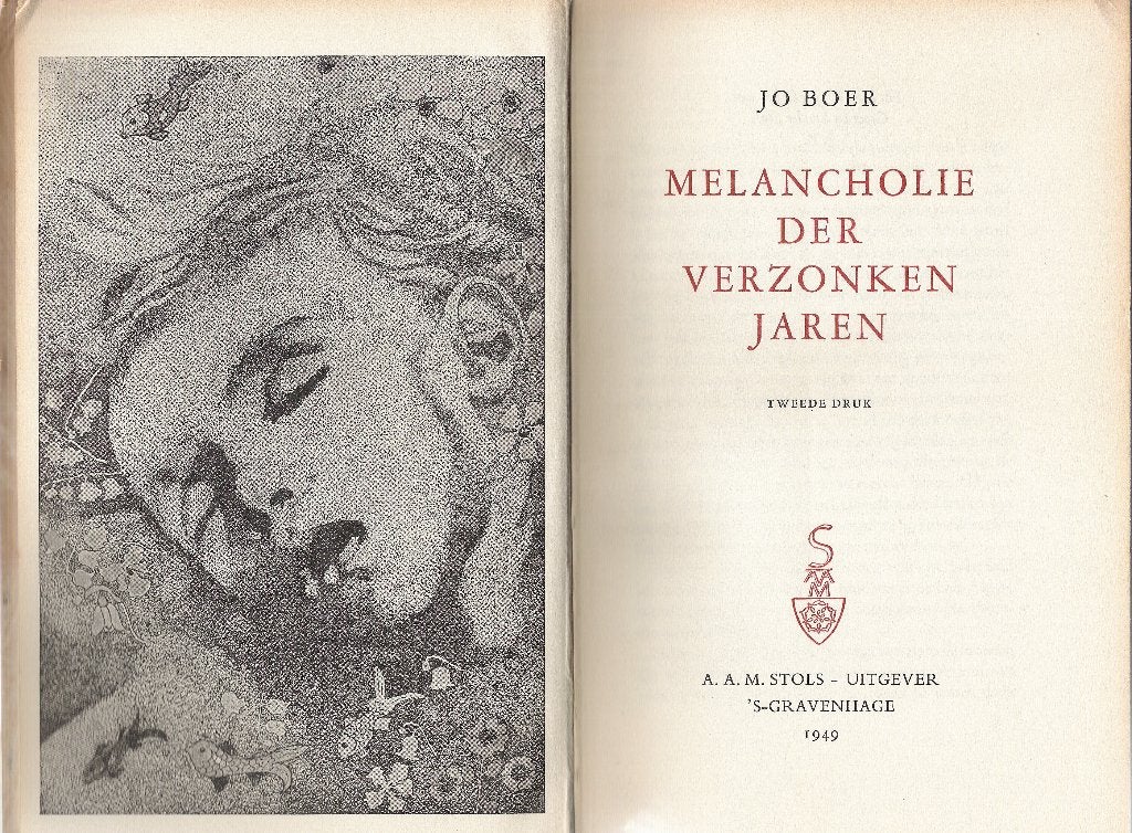 Melancholie der verzonken jaren: Jo Boer*Liefdestragiek*1949, Antiek en Kunst, Ophalen of Verzenden, Jo Boer