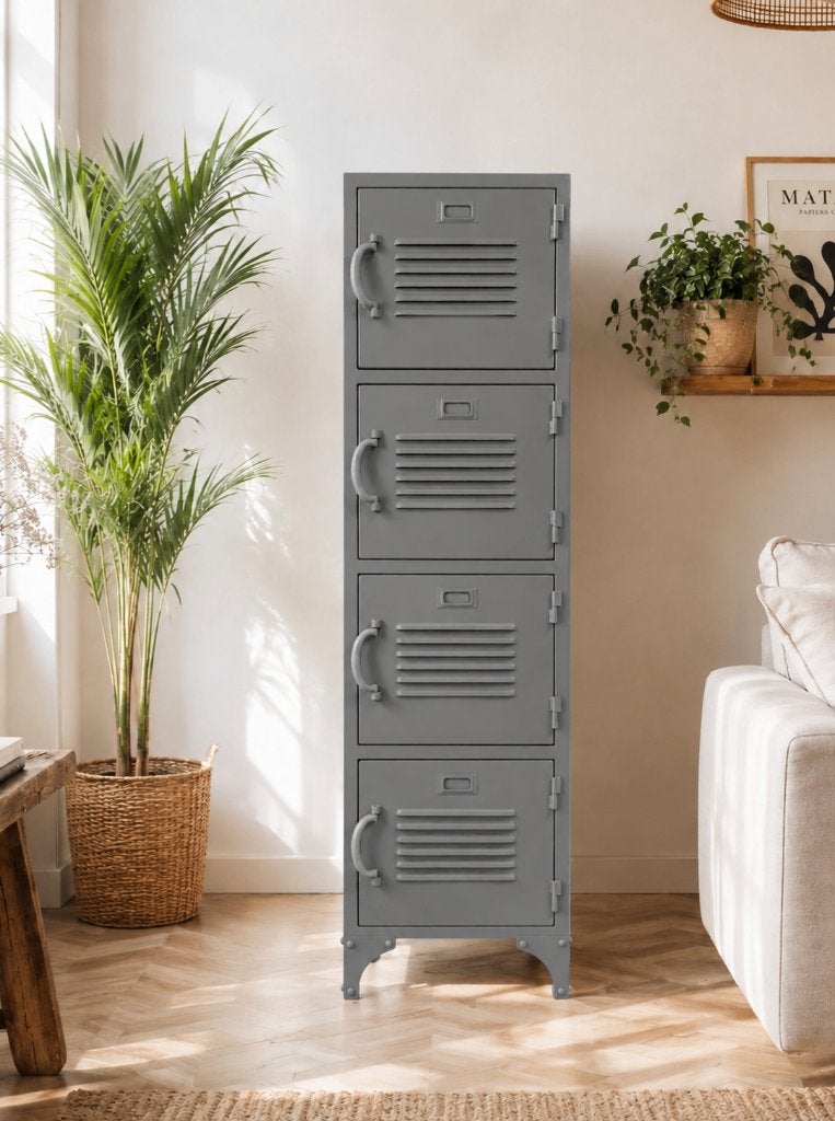 Stoere lockerkast 4 deuren in 2 kleuren, nieuw, Ophalen, Nieuw, Industrieel