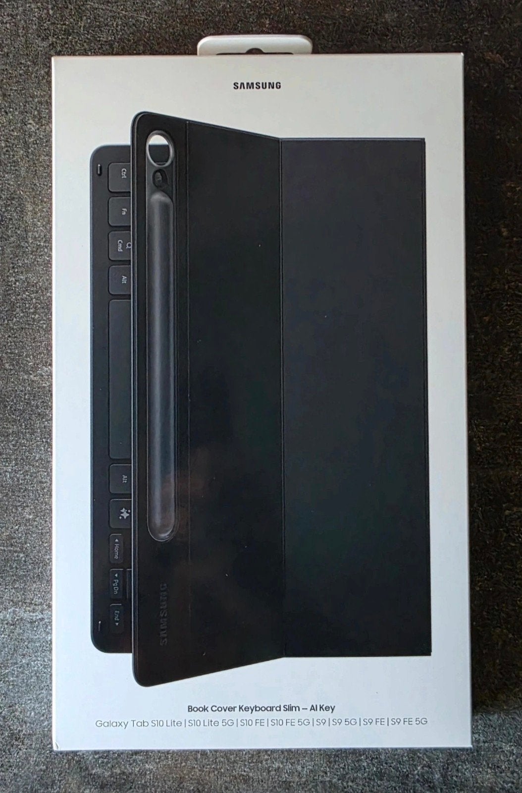 Samsung Book Cover Keyboard Slim - AI Key (Nieuw), Galaxy Tab S10 Lite, S10 FE, S9, S9 FE, Nieuw, Bescherming voor- en achterkant
