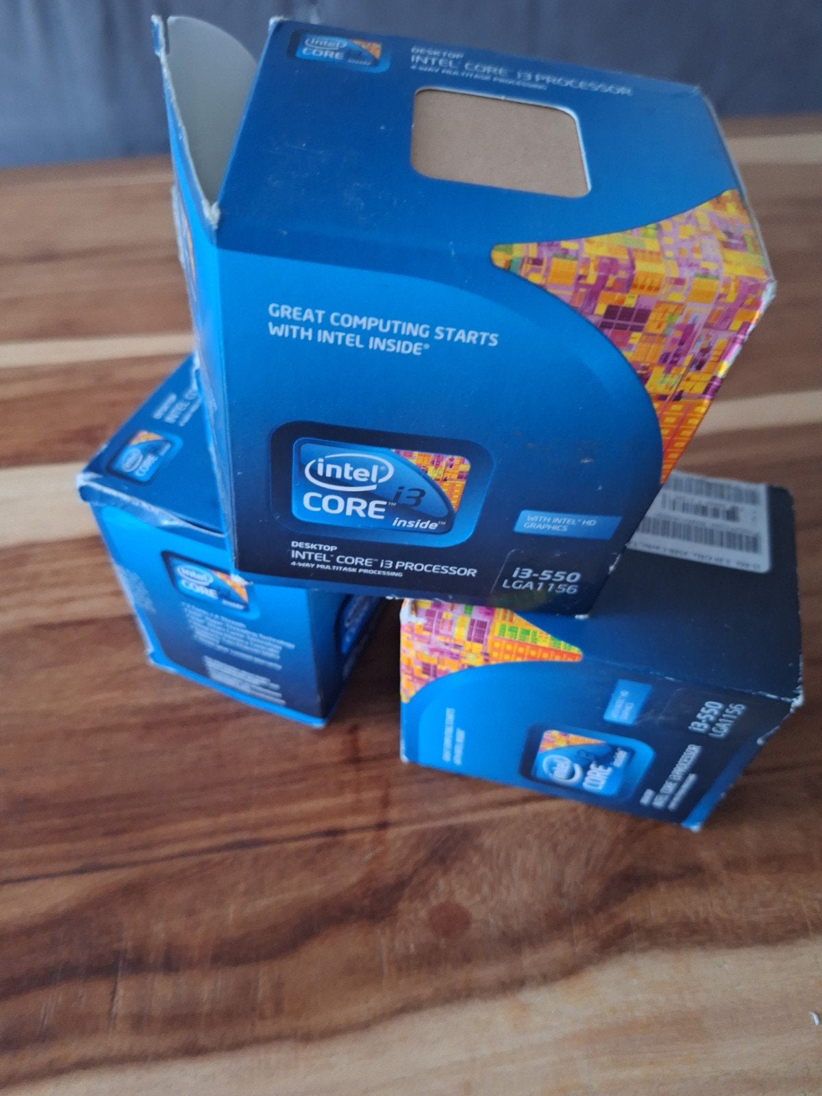 3x Intel Core i3-550 Desktop Processor LGA1156, Computers en Software, Processors, Gebruikt, Intel Core i3-550, Ophalen of Verzenden