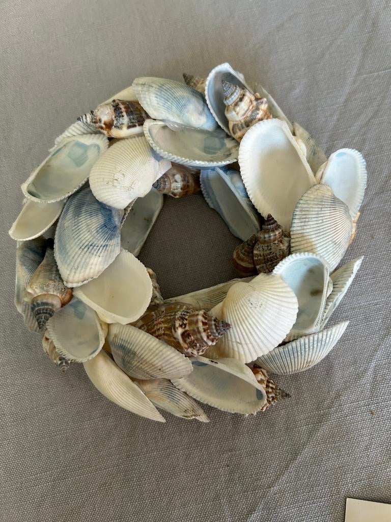 Riviera Maison Blue Sea Shell Wreath Dia 15, Verzenden, Nieuw
