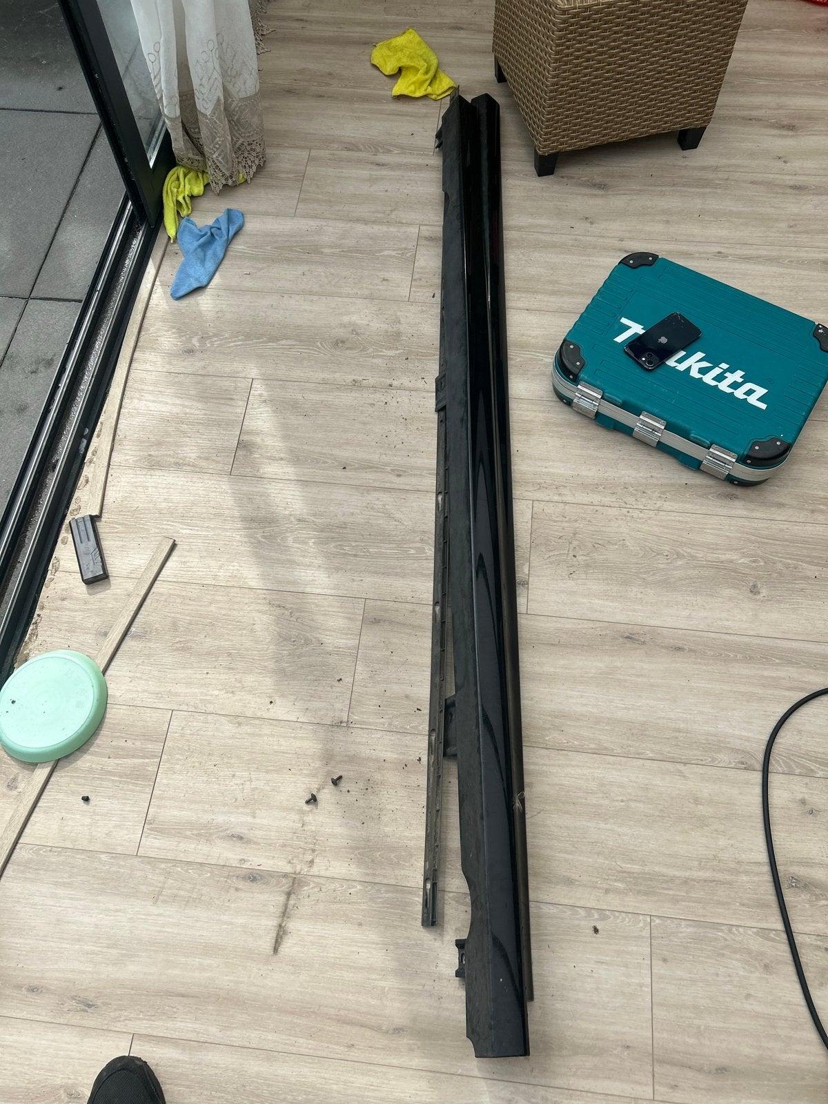 Dorpelbekleding / Side Skirt - Gebruikt Golf 7R origineel, Ophalen of Verzenden, Gebruikt, Links, Overige automerken
