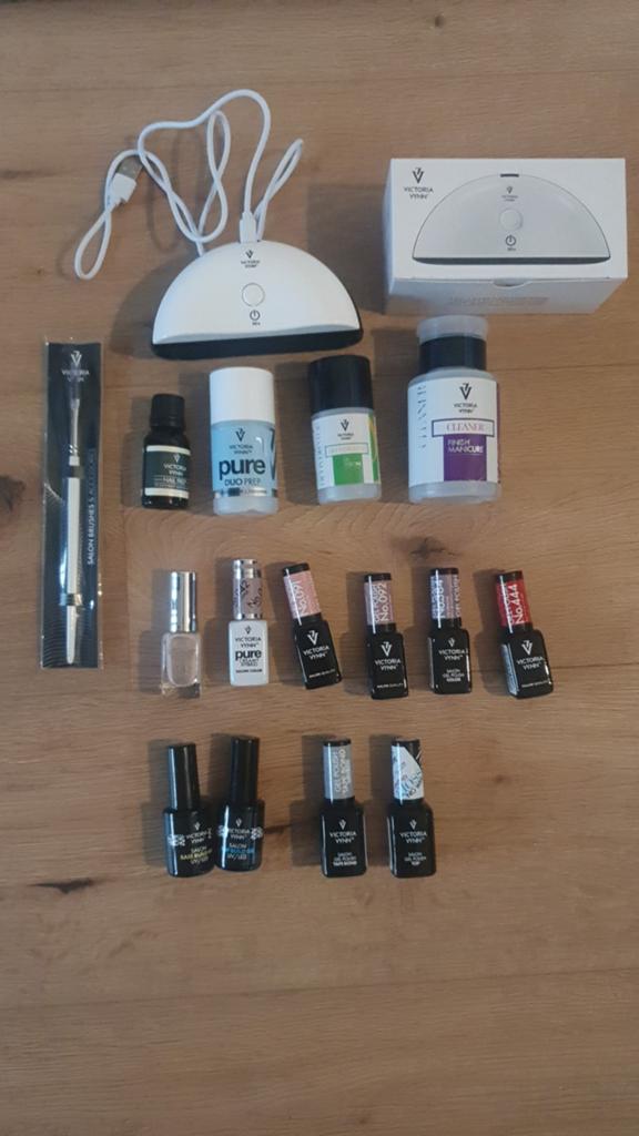 Professionele set gel nagellak victoria vynn, Ophalen of Verzenden, Zo goed als nieuw, Handen en Nagels, Make-up