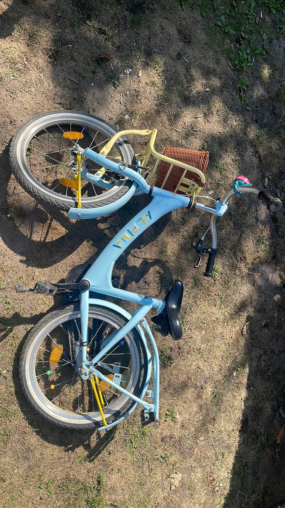 Alpina meiden fiets, Fietsen en Brommers, Fietsen | Kinderfietsjes, Ophalen, Gebruikt, Terugtraprem, Minder dan 16 inch