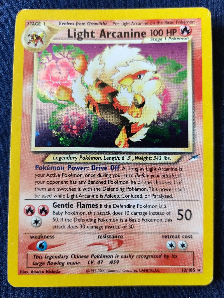 Light Arcanine Holo - Neo Destiny 12/105 - Excellen, Ophalen of Verzenden, Nieuw