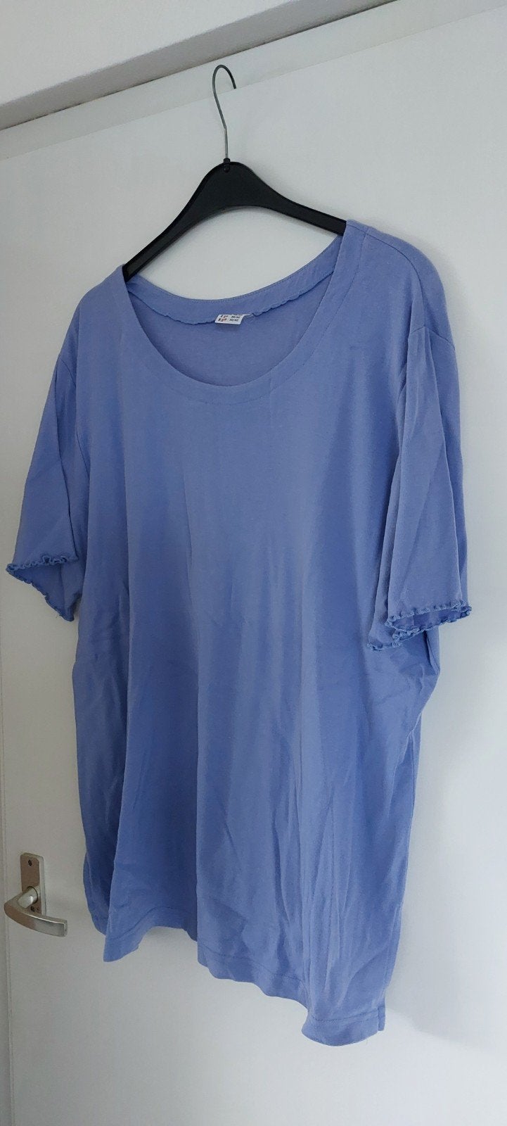 T-shirt korte mouw 48/50 blauw en groen, Kleding | Dames, Ophalen of Verzenden, Zo goed als nieuw, Blauw, Shirt of Top