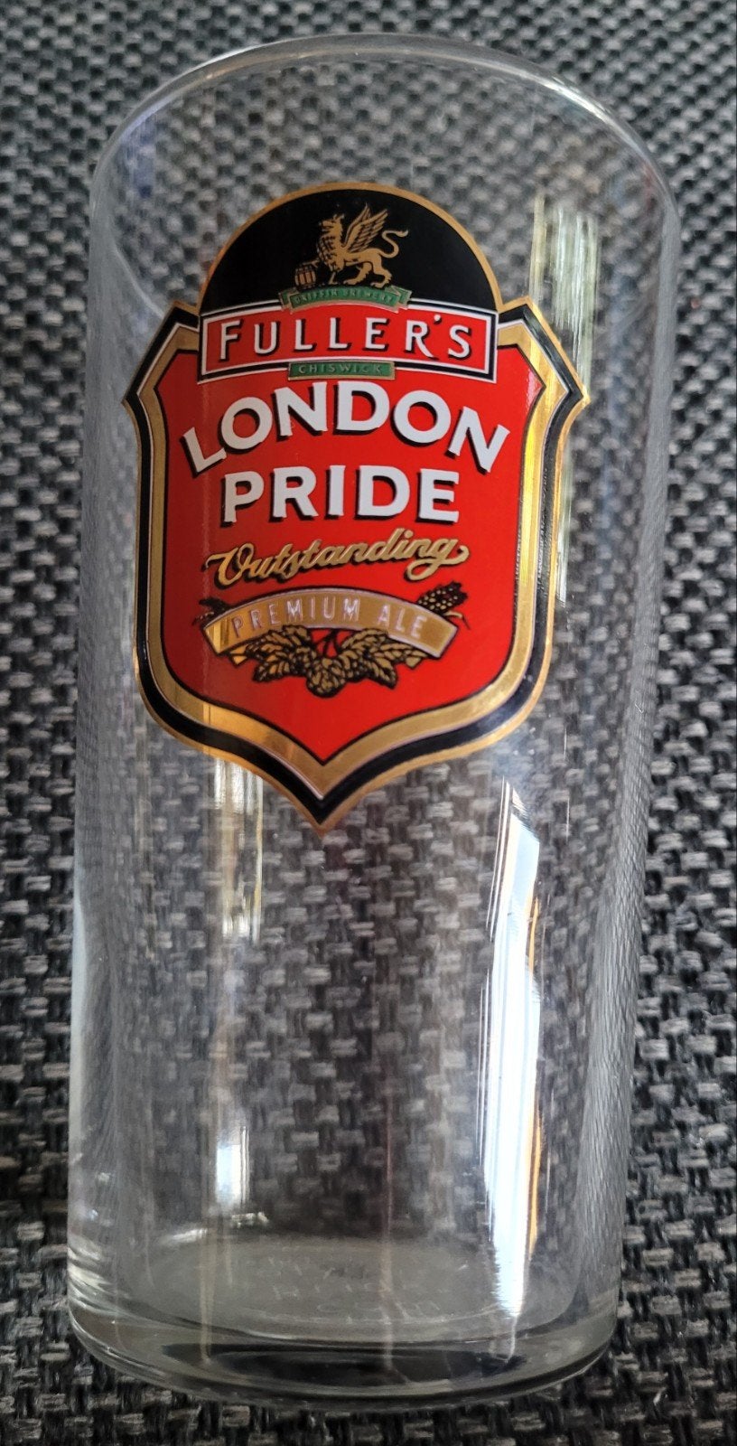 london pride pint glas bierglas, Ophalen of Verzenden, Zo goed als nieuw, Bierglas