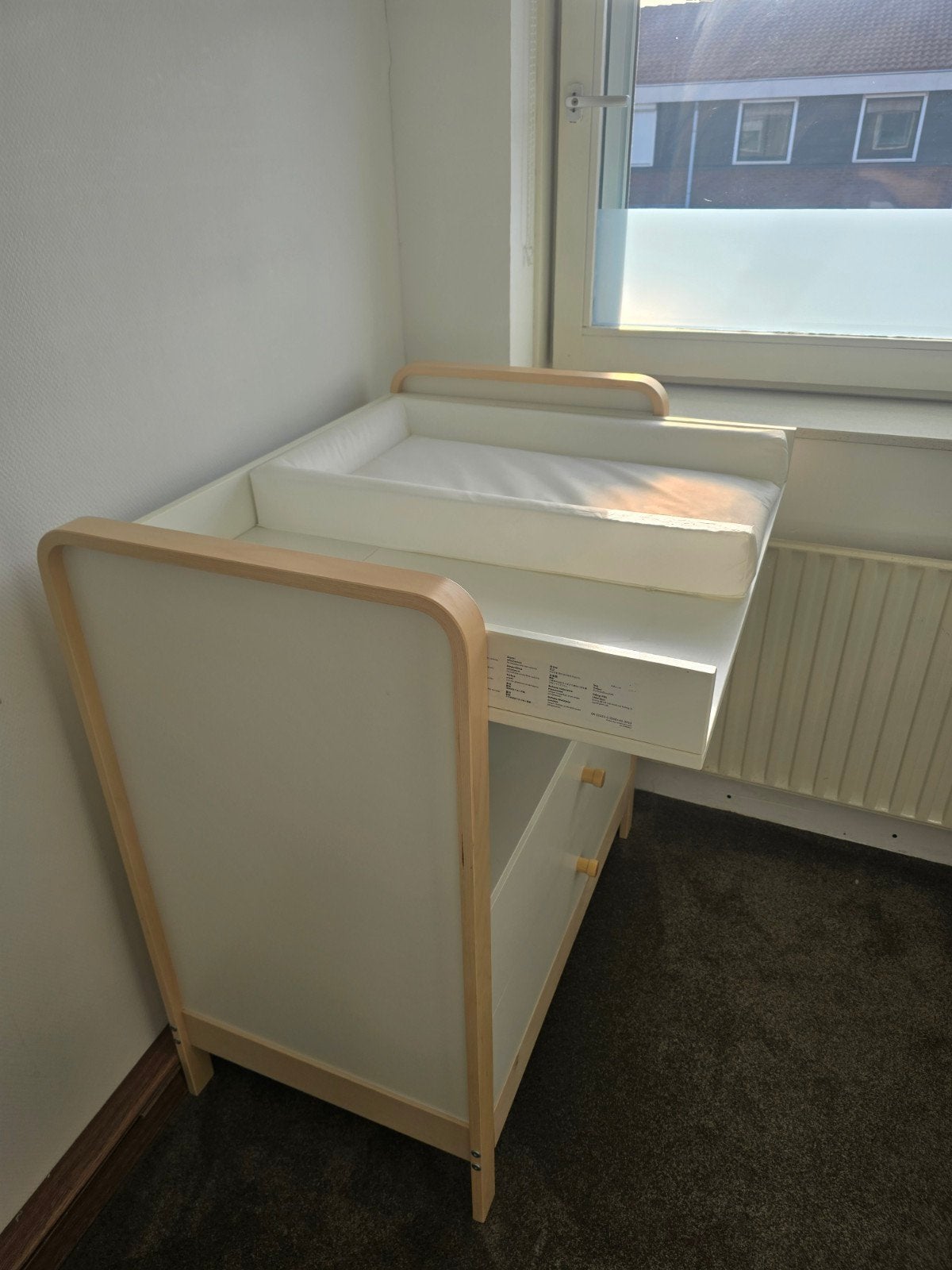 IKEA ÄLSKVÄRD Commode/ladekast, berken/wit, 70 cm of meer, 105 cm of meer, Ophalen of Verzenden, Zo goed als nieuw