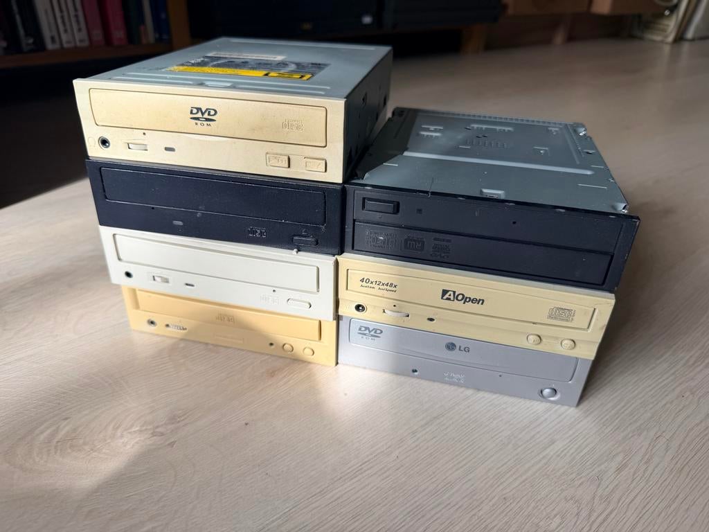 5x IDE ATA DVD/CD-ROM spelers voor retro computers, Computers en Software, Intern, Gebruikt, Ophalen of Verzenden, Windows