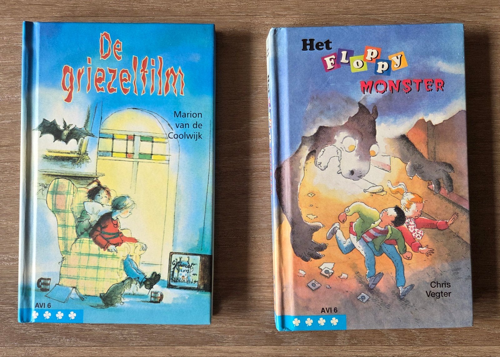 2 Jeugdboeken Het floppy monster & De Griezelfilm AVI 6, Ophalen of Verzenden, Zo goed als nieuw, Marion van de Coolwijk, Fictie algemeen