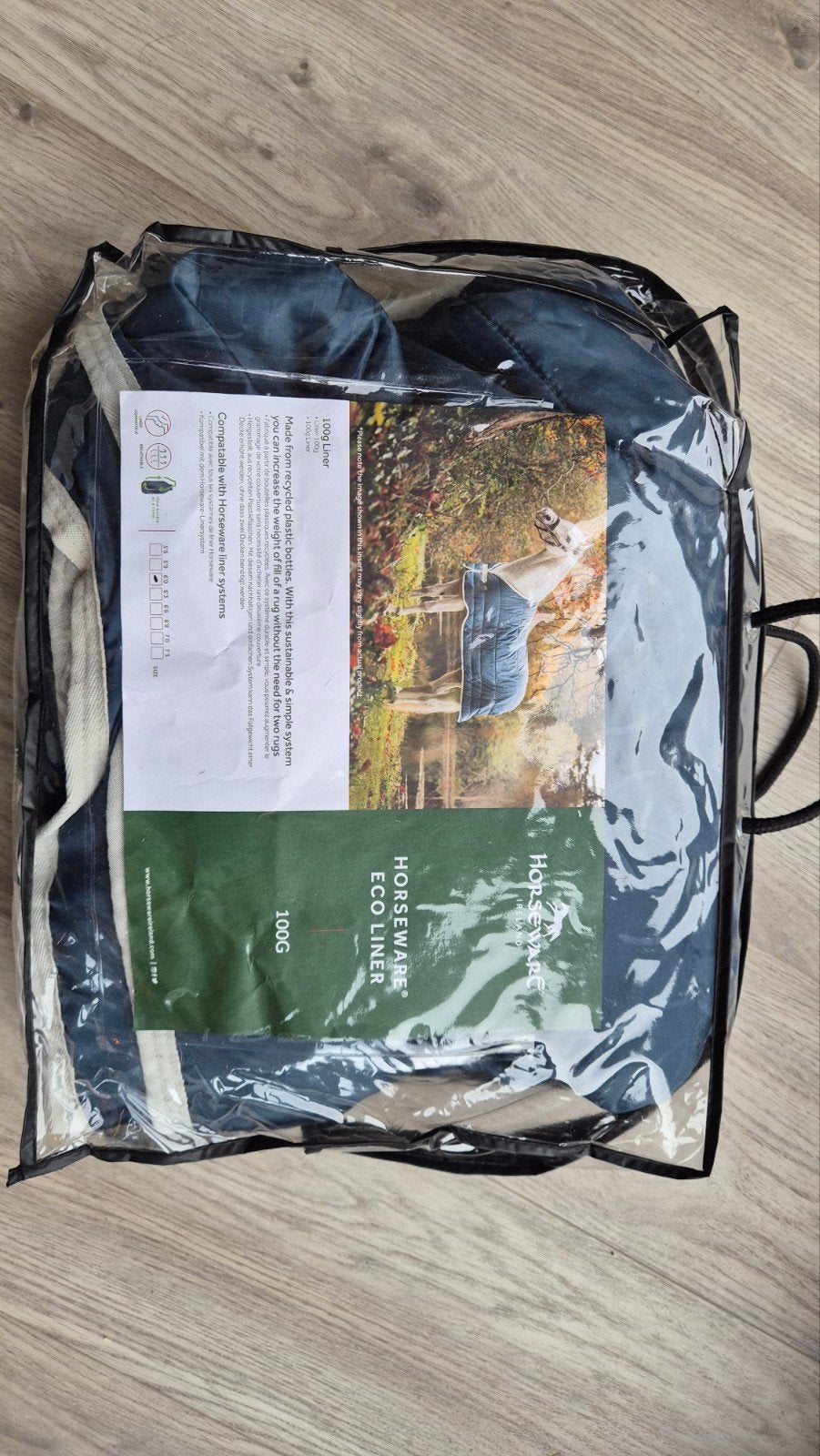 Horseware eco liner 100 grams 6,0 183, Ophalen of Verzenden, Zo goed als nieuw, Onderdeken/liner, Horseware